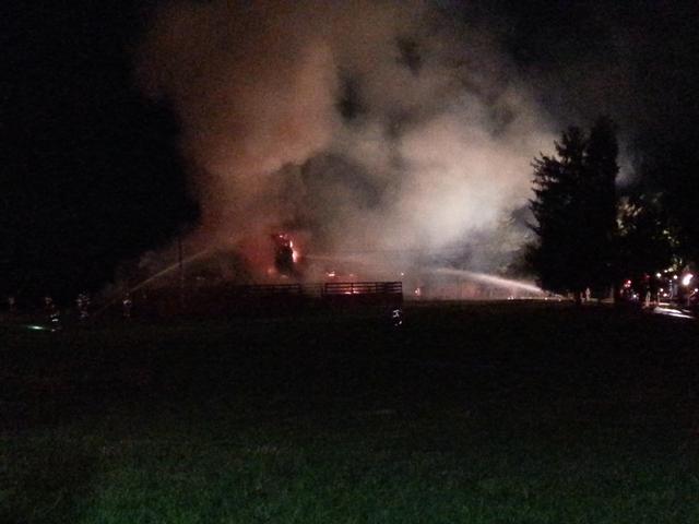 2013-10-03 - Paradise Twp - Barn Fire, Tanker Assist. Photo by Jake Albert